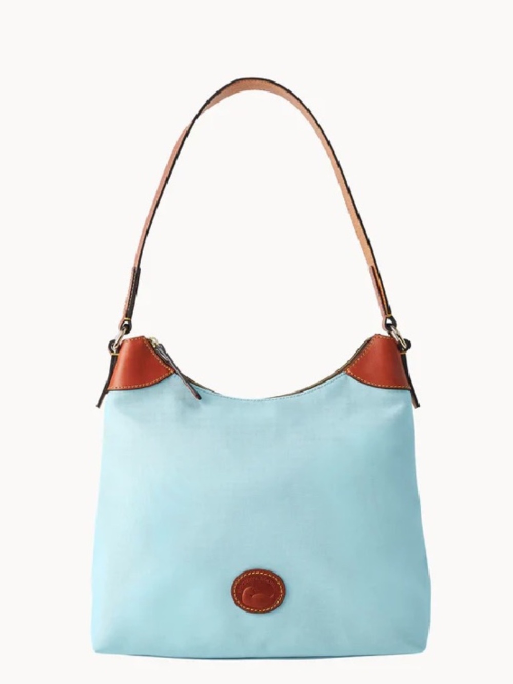 NWT Dooney & Bourke Light Blue Nylon Hobo Bag